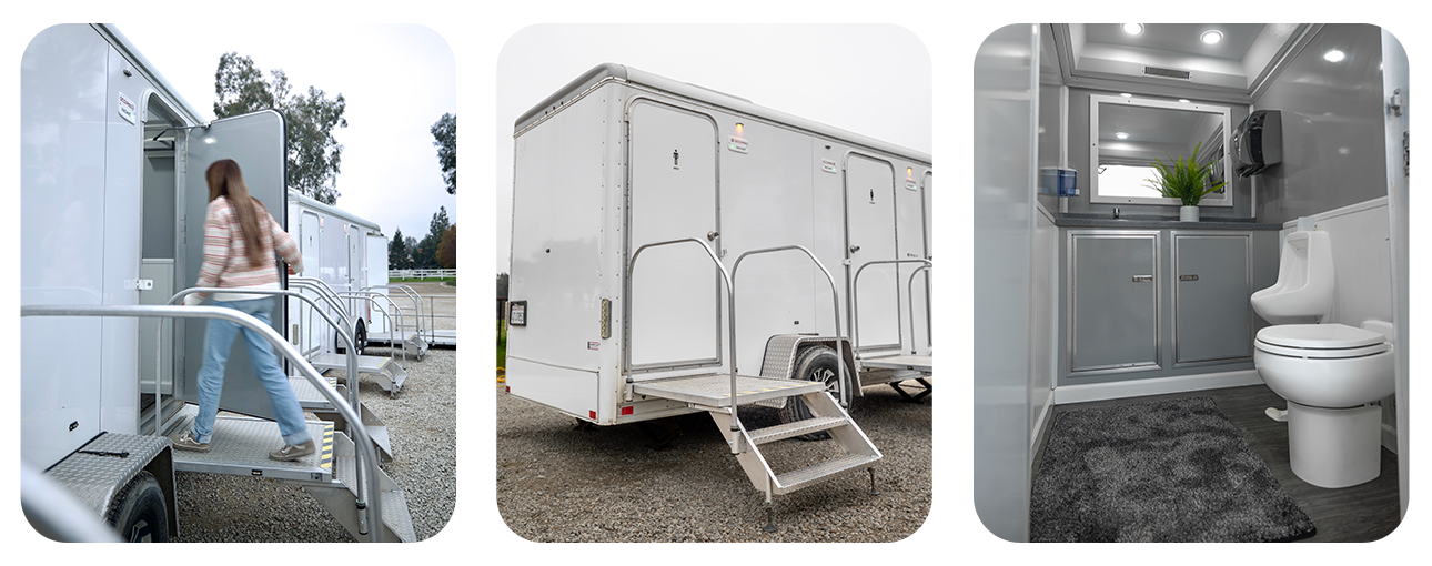 luxury restroom trailer rental near me