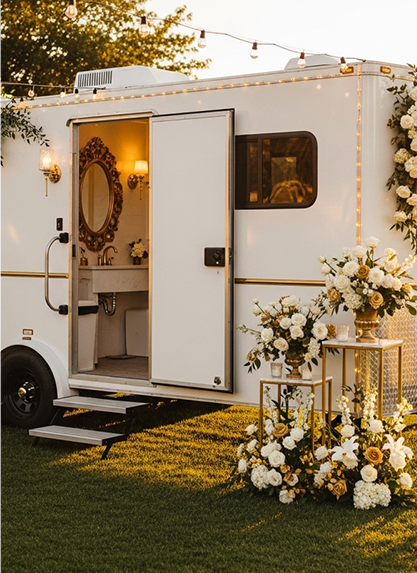 luxury restroom trailer rental near me